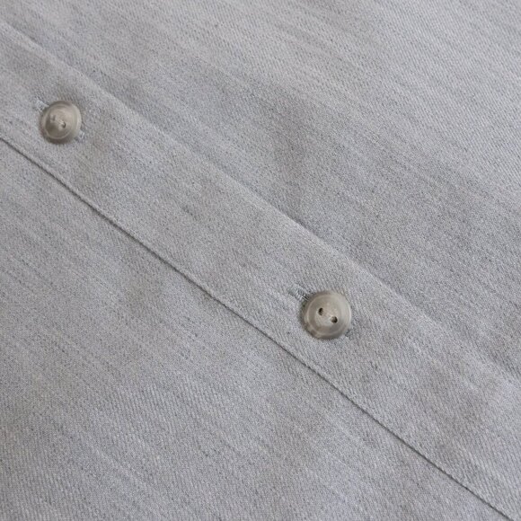 🚨 Uniqlo Soft Brushed Long Sleeve Shirt Gray - Picture 8 of 13